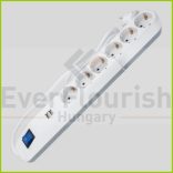 Asztali elosztó "ICE" 6-os kapcsolós + 2USB bl 1,4m 3x1.5 0014648103