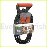 Földelt kültéri elosztó 2 es 10m, H07RN-F 3x1.5 vezetékkel POWER HANDLE IP44 0017602512