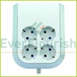 MultiPower 4-es földelt elosztó adapter, fehér 0020340112