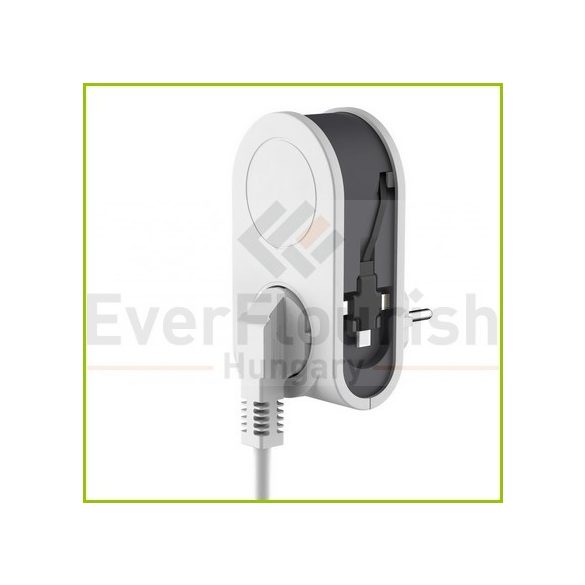 Földelt köztes csatlakozóaljzat, USB aljzattal + töltővel 0020840103