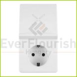 Földelt köztes csatlakozóaljzat, USB aljzattal +induktív töltővel 0020870103