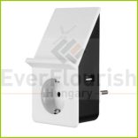 Földelt köztes csatlakozóaljzat, USB aljzattal +induktív töltővel 0020870103