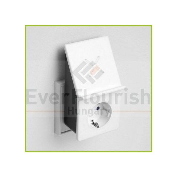 Földelt köztes csatlakozóaljzat, USB aljzattal +induktív töltővel 0020870103