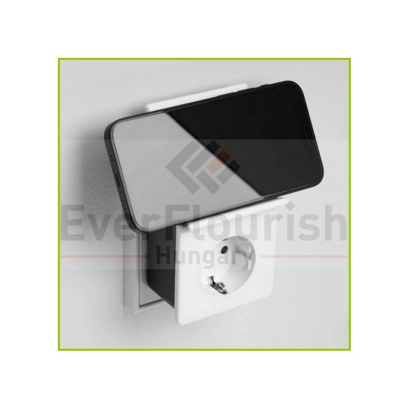 Földelt köztes csatlakozóaljzat, USB aljzattal +induktív töltővel 0020870103