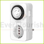 Időkapcsoló, mechanikus, napi, mini, 30 perc 1x földelt vagy 2xeuro 0025040113