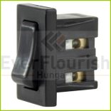 Beépíthető billenőkapcsoló 250V/2A fekete 0033100502