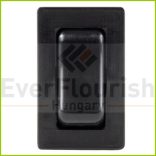 Beépíthető billenőkapcsoló 250V/2A fekete 0033100502