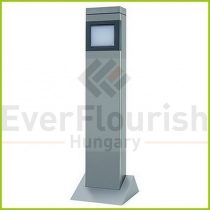 Kerti energiaoszlop lámpával SteelCraft, ezüst 0087730712