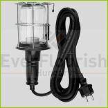 Kézilámpa, fémkosaras, E27, max.:60W, 5m gumikábellel, IP44 0090820511 (6912H)