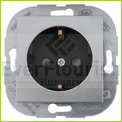 Optima földelt dugalj metál 0221022100