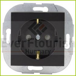   Optima földelt dugalj fekete "Soft Touch" 0221022700