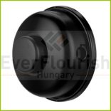 Talpkapcsoló 250V/6A kerek, fekete 0509106555