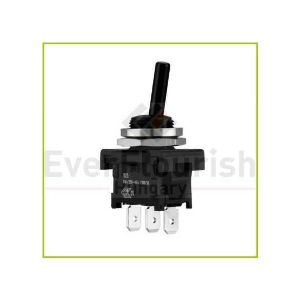 Beépíthető billenőkapcsoló  250V/6A fekete 0509124555