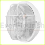 Hajólámpa, kerek, műanyagráccsal, fehér 0590095555