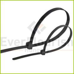 Kábelkötegelő, 150x3,5mm, fekete, 100db (6544H)