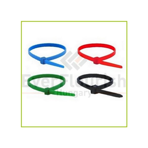 Kábelkötegelő, 300x4,8mm, színes, 100db (08303) 08303