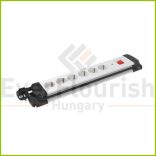 Asztali elosztó "Kultúr"  6-os, 2m, túlfeszültség-védelemmel, fehér 12517