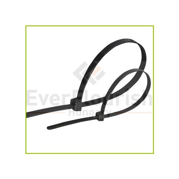 Kábelkötegelő, 150x3.6mm, fekete, 25db (08276)