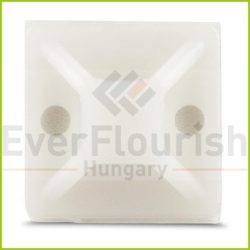   DW- Kábelkötegelő talp, öntapadó, 19.5×19.5 mm, fehér, 50 db 18281