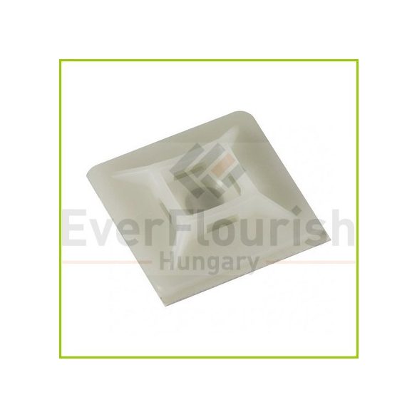 DW- Kábelkötegelő talp, öntapadó, 28×28 mm, fehér, 50 db 18284