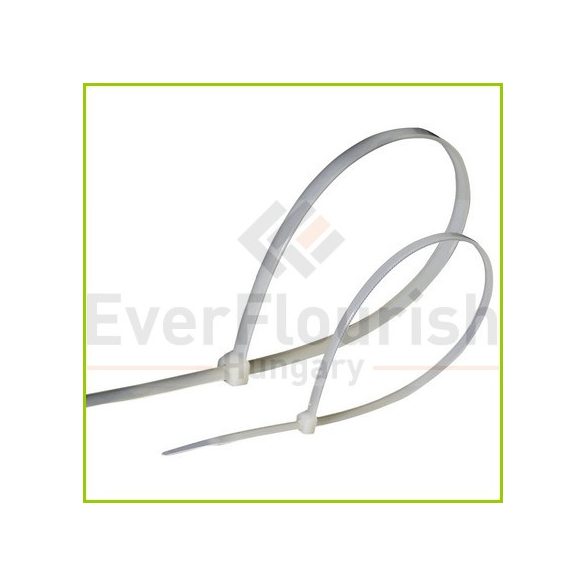 Kábelkötegelő, 200x4.6mm, fehér, 25db (08291)