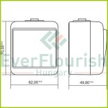 Aquastar keresztkapcsoló, fehér IP54 22051
