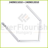 LED pult megvilágító FLEXLIGHT 2x3.4W ezüst alapkészlet 2409011010