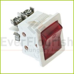   DW- Beépíthető billenőkapcsoló jelzőfényes 250V/10A 22x33 mm fehér 24467