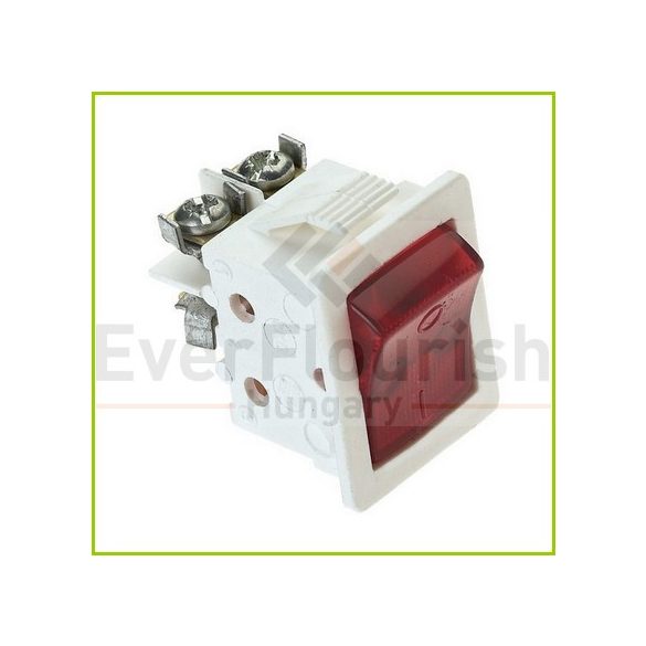 DW- Beépíthető billenőkapcsoló jelzőfényes 250V/10A 22x33 mm fehér 24467