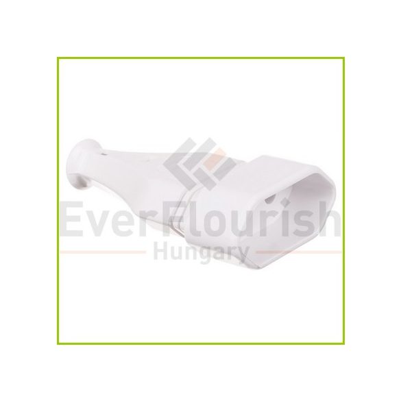 Földeletlen 'EURO" lengő dugalj kihúzó füllel fehér 25268