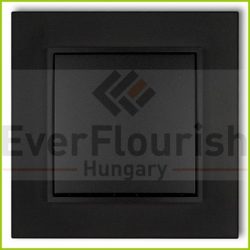 MINI nyomógomb kerettel matt fekete 4131H