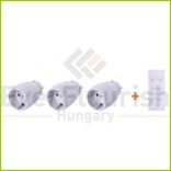 Távirányítós készlet mini 1 távirányító + 3dugalj 30m 3x3680W IP20 4520H