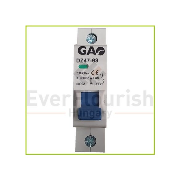 Kismegszakító 1P C 32A, 6kA,  230V~ (5912H)