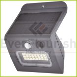 Napelemes LED lámpa Papilon antracit 3W  350lm IP65 46804