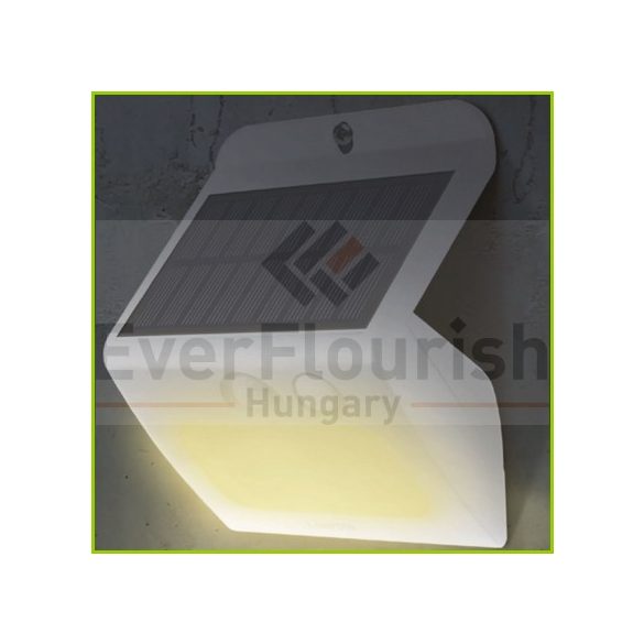 Napelemes LED lámpa Papilon fehér 3W  350lm IP65 46805