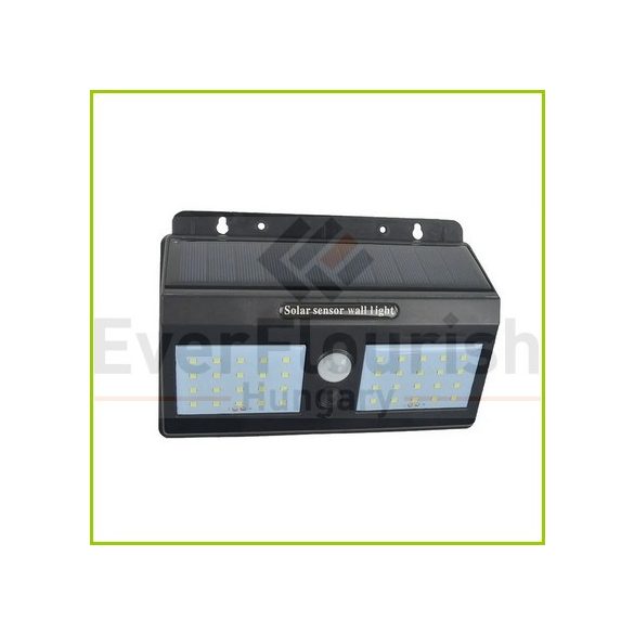 Napelemes LED lámpa Twin fekete 4W  350lm IP65 46809