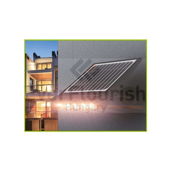 Napelemes LED lámpa mozgásérzékelővel 8W 950lm 4000K 46818