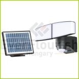 Napelemes LED lámpa mozgásérzékelővel két fejes 10W 700lm 4000K 46819