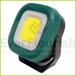 LED munkalámpa tölthető Campino négyzet alakú 10W 1000lm 6500K 2000mAh zöld 47112