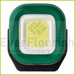 LED munkalámpa tölthető Campino négyzet alakú 10W 1000lm 6500K 2000mAh zöld 47112