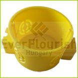 Szerelvénydoboz, sorolható sárga, 41mm mély 5214H