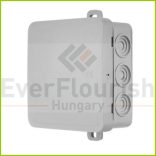 Kötődoboz, falonkívüli,  85x85x40mm, szürke IP54 5221H