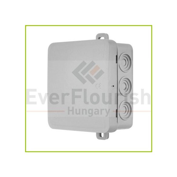 Kötődoboz, falonkívüli,  85x85x40mm, szürke IP54 5221H