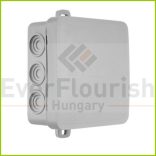 Kötődoboz, falonkívüli,  85x85x40mm, szürke IP54 5221H