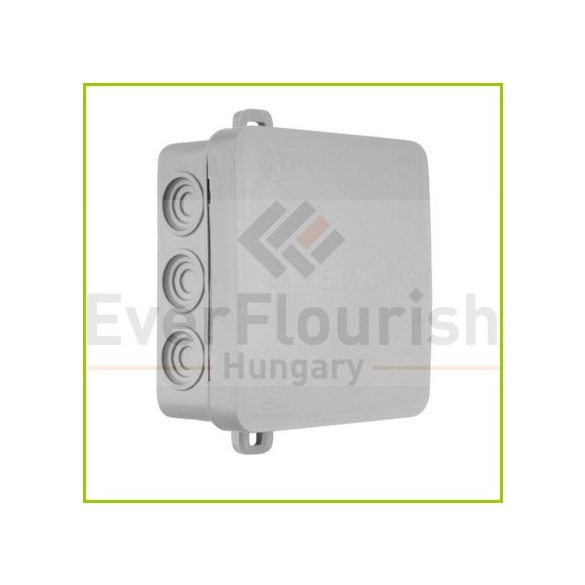Kötődoboz, falonkívüli,  85x85x40mm, szürke IP54 5221H
