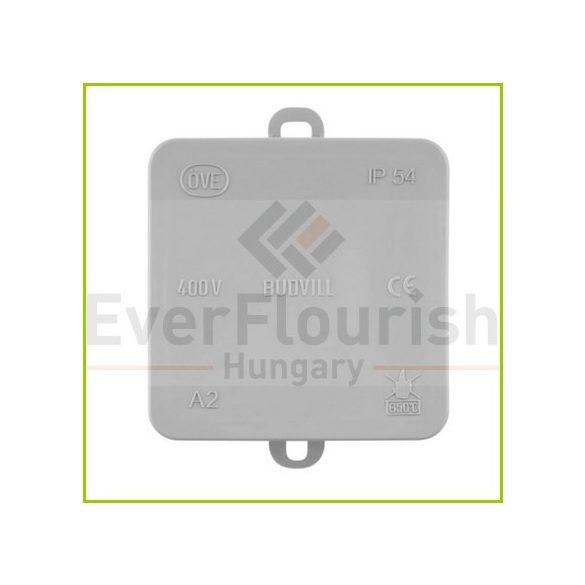 Kötődoboz, falonkívüli,  75x75x40mm, szürke IP54 5232H
