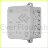 Kötődoboz, falonkívüli,  75x75x40mm, szürke IP54 5232H