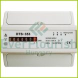 3 pólusú elektromechanikus almérő DIN sínre 3, szürke 5261H