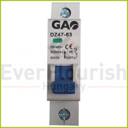 Kismegszakító 1P 25A C, 6000A, fehér 5911H