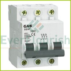 Kismegszakító 3P 32A C, 6000A, fehér 5922H